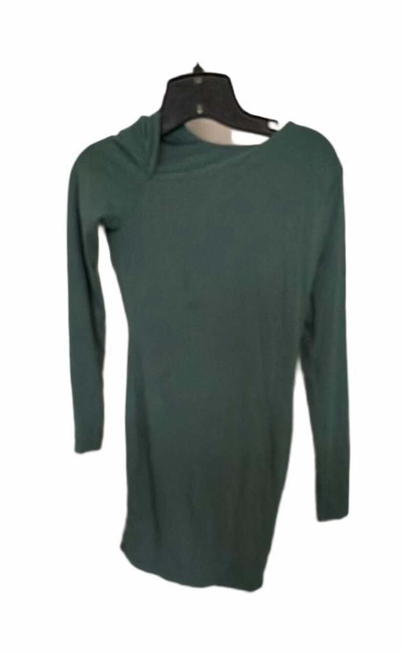 sage green long sleeve mini dress Oh Polly | Dresses | Oh Polly Sarla Green bardot